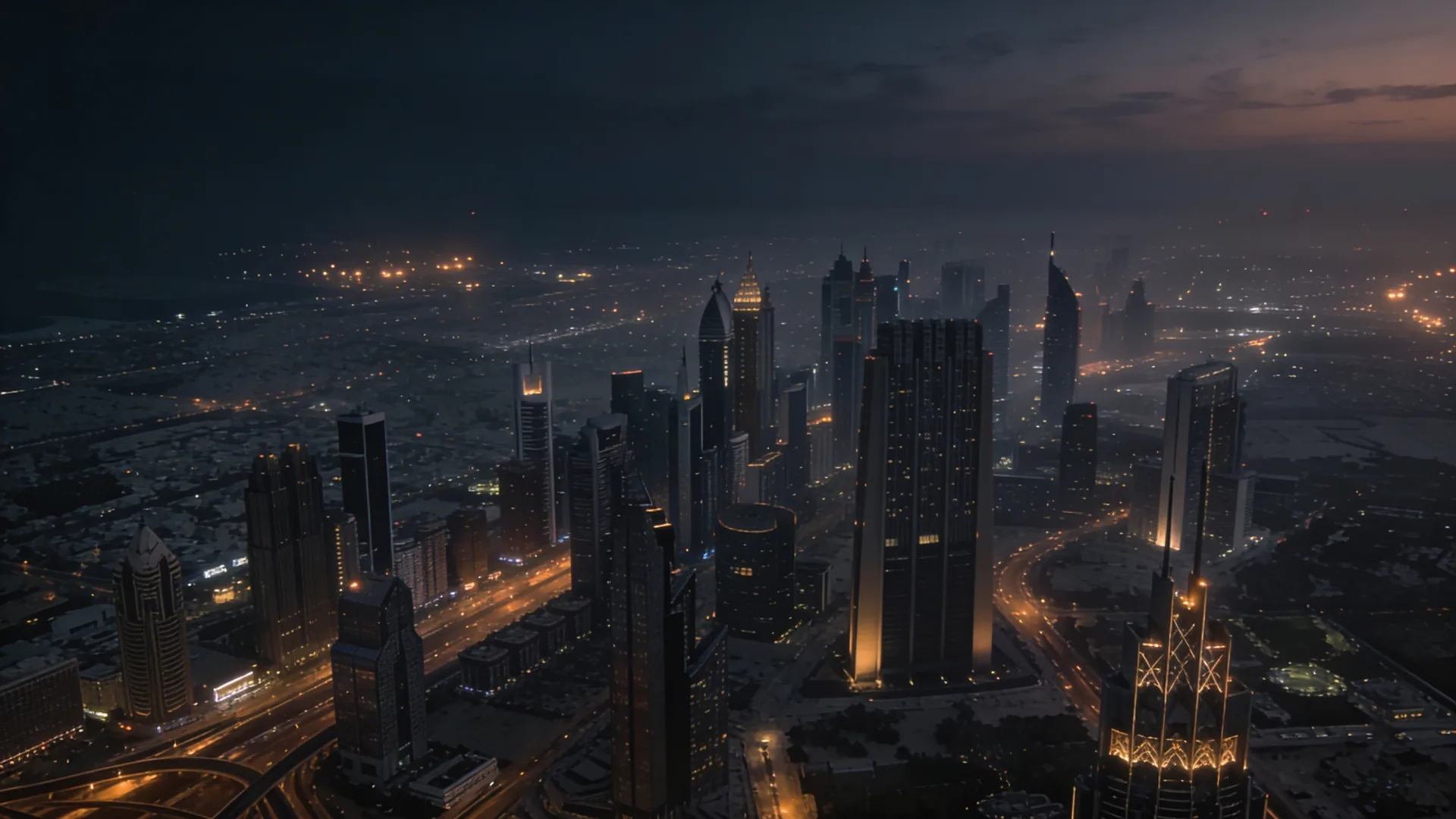 Dubai skyline at night — AASKRA Realty Insights